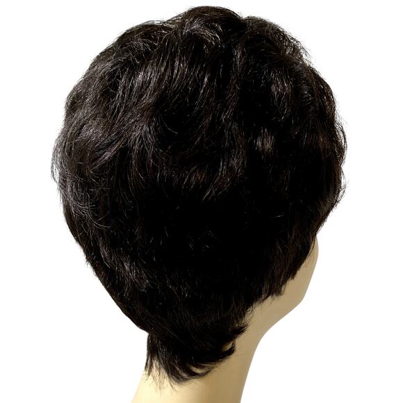 Human Hair Razor Pixie Wig Vivica A Fox H205V Black Pure Stretch Cap NWT - Picture 2 of 10